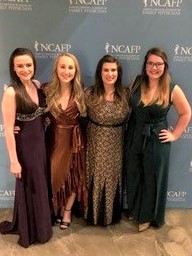 2019-2020 Board of Directors & Foundation Board of Trustees, left to right: Morgan Carnes, Hannah Smith, Katelyn Turlington & Caitlin Porter